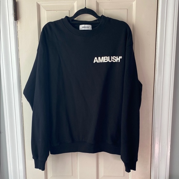 Ambush Black Crewneck Men's Sweater - Picture 1 of 3